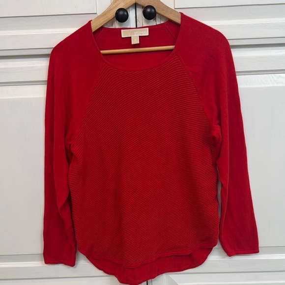 MICHAEL Michael Kors Red Long Sleeve sweater. Size M. Classy - Picture 1 of 9